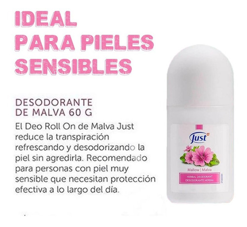 Imagen 4 de 8 de 2 Deo Roll On Antitranspirante Malva Y Edelweiss Swiss Just