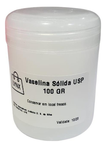 Vaselina Sólida Usp 100gr