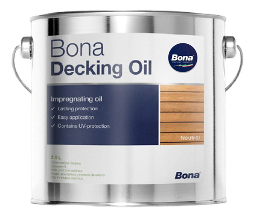 Aceite Para Deck Bona Decking Oil Color Neutral 2.5 Litros