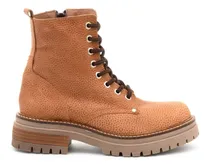 Comprar Borcegos De Cuero Mujer Suela De Goma Taco 3 Cm Botas 