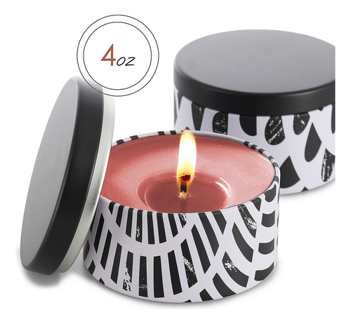 Tarros De Vela De Lata Para Hacer Velas Con Tapa 12 Unidades