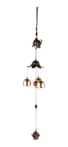 Imagen 3 de 8 de Carillón De Viento De Bronce Antiguo Patio Jardín Decoración