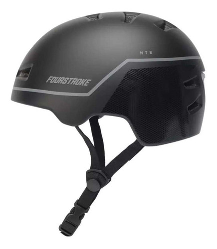 Imagen 3 de 4 de Casco Bici Fourstroke Active Helmet Luz Led -allmotors-
