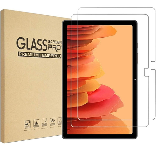 2 Micas Premium Cristal Templado Galaxy Tab A7 T500 T505
