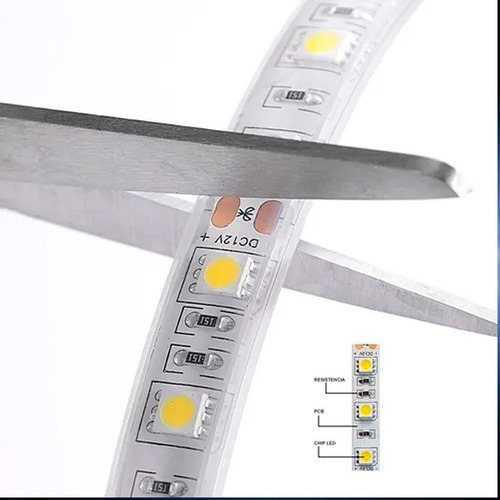 Tira Led 12v 5050 60 Leds X 5mts Uso Interior Ip20