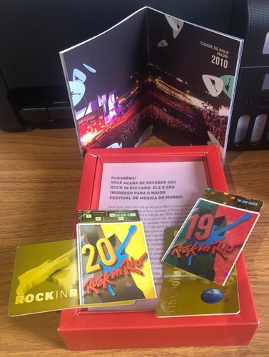 Caixa Com Ingresso Rock In Rio 2013 (Usado)