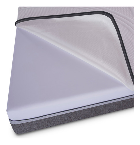 Cama Europea King Cic Ortopedic Advance + Almohadas Gris