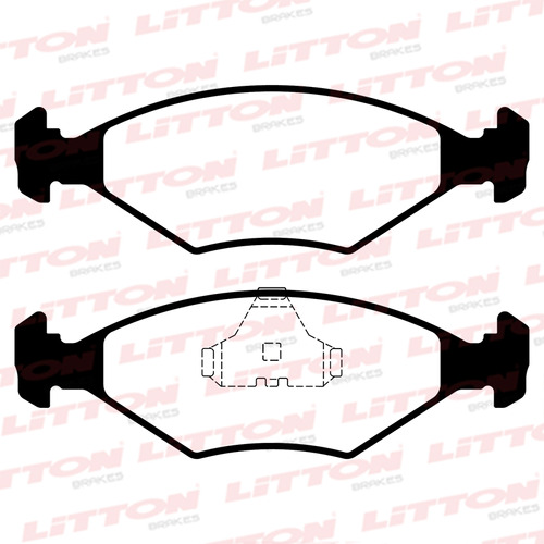 Pastilla Freno Litton Del Vw Country Gol Saveiro 1999 2014 L