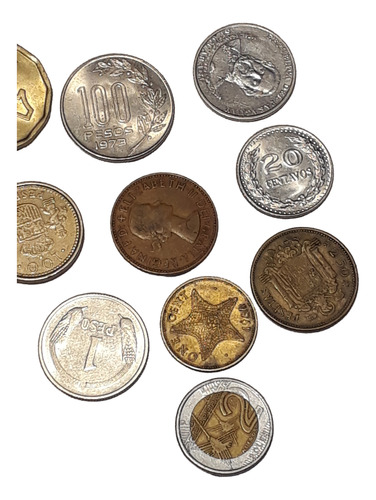 Monedas Extranjeras Mundiales X 10 Distintas No Repetida Lo9