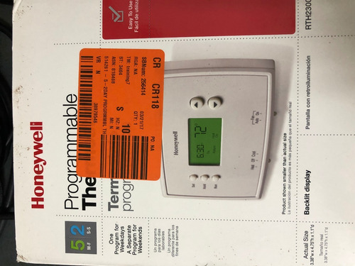 Imagem 2 de 3 de Termostato Honeywell Rth2300