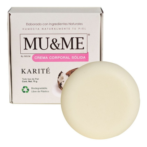 Crema Solida De Karité - Neum Humectante Corporal (70 Gr)