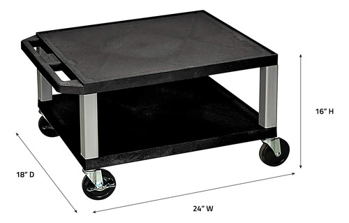 Luxor Wt16 -n 16h Av Cart Two Stantes: Nickel Legs, De