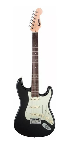 Imagen 1 de 5 de Guitarra eléctrica Leonard LE362 stratocaster de aliso black con diapasón de palo de rosa