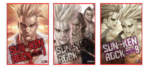 Combo Sun-ken Rock 7 A 9 - Manga - Ivrea