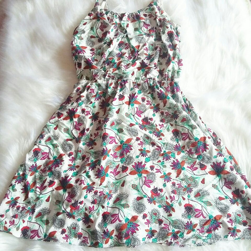 Vestido Feminino Ano Novo Curto Estampado Florido Alcinha