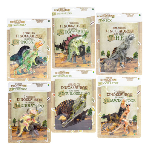 O Mundo Dos Dinossauros Leia E Brinque Livro Interativo