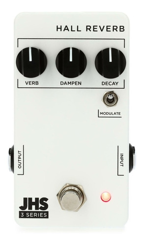 Pedal de efectos Hall Reverb de la serie 3 de JHS Pedals blanco