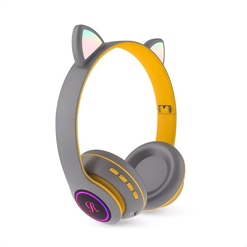 Auriculares Luz Led Cat Bluetooth - Micro Sd - Ct 66 - Otec