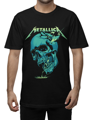 Remera Estampada Unisex Metallica Algodón Serigrafía Digital