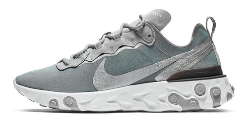 Zapatillas Nike React Element 55 Silver Urbano Bq6166-007