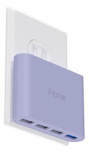 Ihome Ac Pro - Cargador De Pared Usb Delgado, Adaptador De E