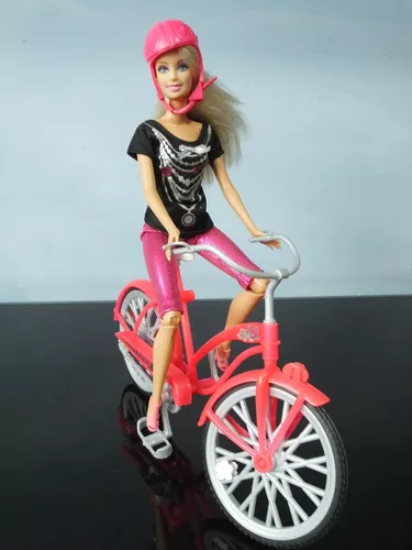 Boneca Barbie Ciclista Passeio de Bicicleta HBY28 - Mattel - Ideal Presentes