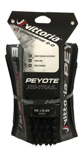 Imagem 3 de 3 de Pneu 29x2.25 Vittoria Peiote Xc Trail Tlr Grafeno Preto Cinz