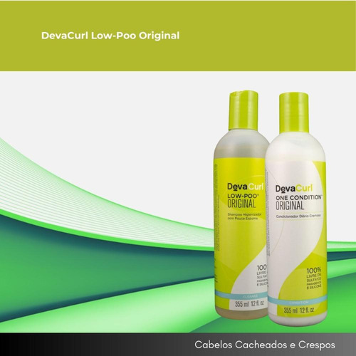 Devacurl Low-poo Original Kit Shampoo E Condicionador 355ml