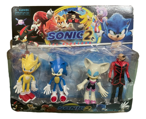 Blister Sonic 2 The Hedgehog X 4 Personajes - 15cm