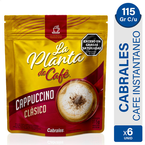 Cafe Cabrales La Planta Cappuccino Clasico X6 - 01mercado