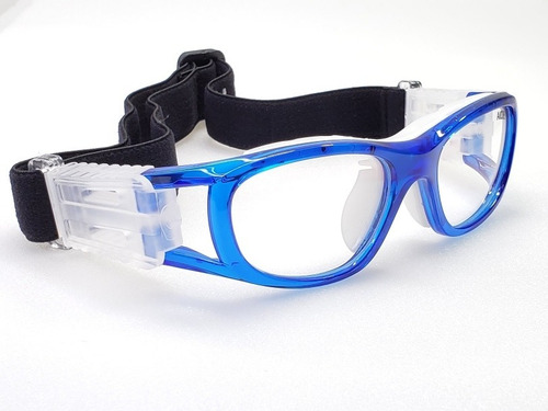 Goggle Deportivo Juvenil Para Graduar Oftalmico Futbol Azul