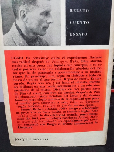 Libro Como Es Samuel Beckett (Usado)