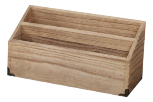 Soporte De Organizador De Escritorio De Madera Con Una