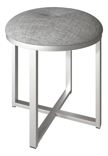 Taburete De Tocador Redondo Silla De Maquillaje, Taburete
