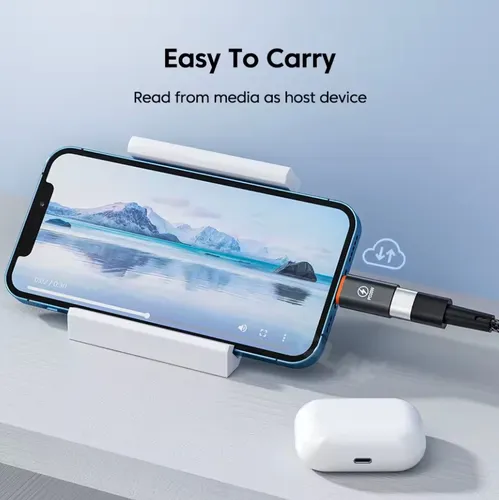 Adaptador Otg Para Cable Tipo-c A Light Datos / Carga