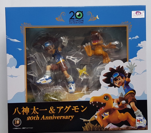 Set De Figuras De Digimon Taichi Yagami Y Agumon Nuevas !!!