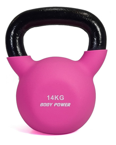 Pesa Rusa O Kettlebell De Hierro Fundido Recubierta 14 Kg Color Rojo