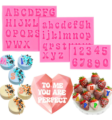 Molde De Silicona Mity Rain Letras Mayúsculas Y Minúsculas Color