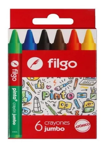 Crayones Acuarelables De Madera Carioca Gruesos Baby X6