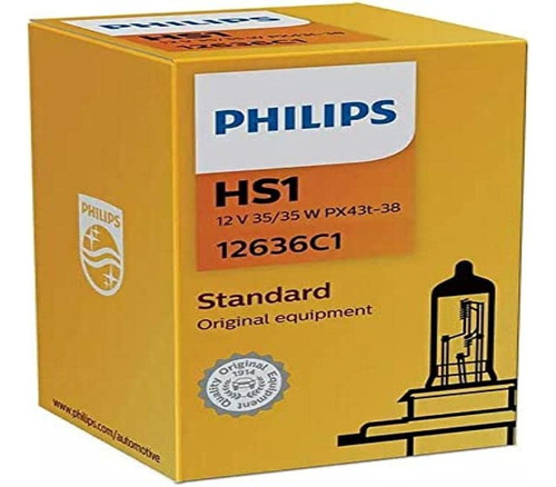 Bombillo Philips 12636c1 Hs1 12v 35/35w Para Motos