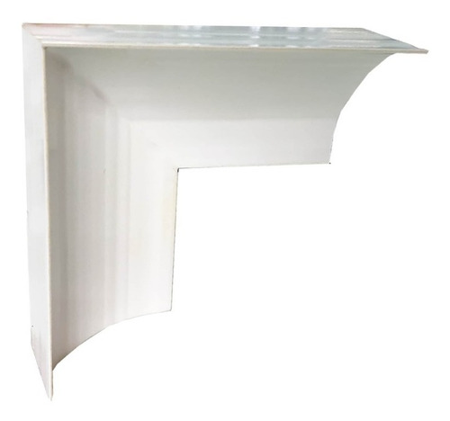 Esquinero Doble Tipo L Zoclo Curva Sanitaria Plástico Pvc