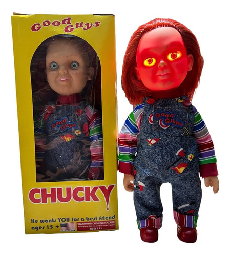 Muñeco Diabolico Chucky Sonido Y Luz Articulado Niño Bueno