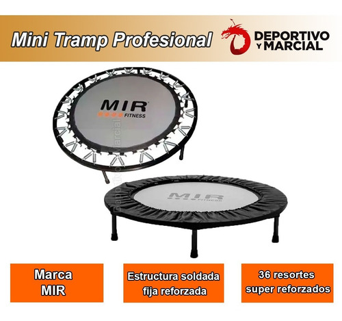 Imagen 2 de 10 de Minitrampolin Mir Profesional Mini Tramp Cama Elastica Cuota