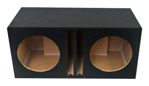 Cajón Doble Para Subwoofer  12  Mdf Porteado Especial