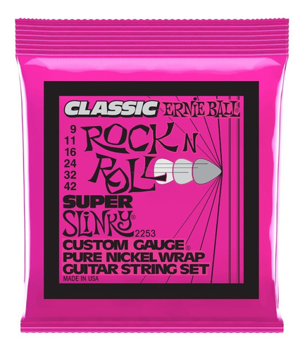 Cuerdas Ernie Ball Guitarra Eléctrica 09-42 Rock N Roll