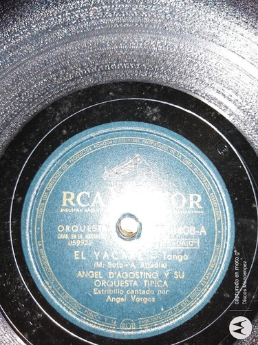 Pasta A D Agostino A Vargas Rca Victor C106