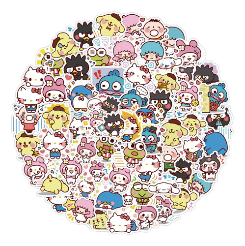 50 Stickers Impermeables Sanrio