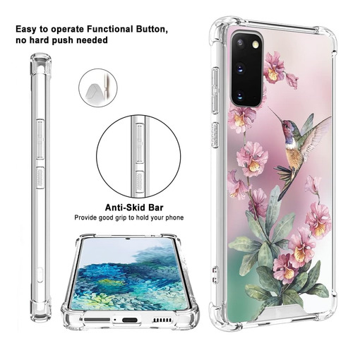 Ook Funda Transparente Compatible Con Samsung Galaxy S20, A
