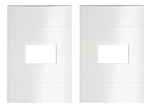 2 Placas 4x2 1 Módulo Branco Lunare Schneider