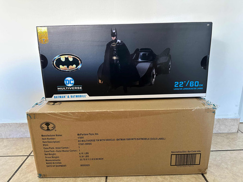 Mcfarlane Gold Label Batman 89 + Batmobile (Usado)